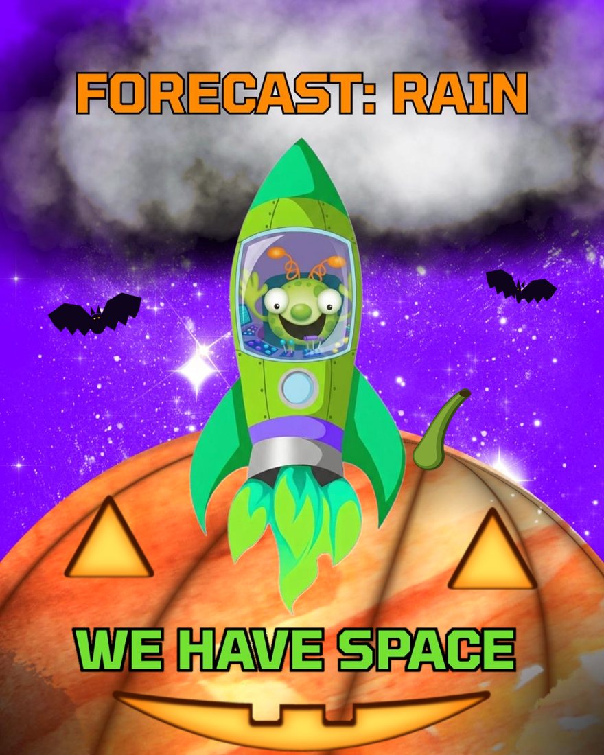 Forecast: rain. We have space.