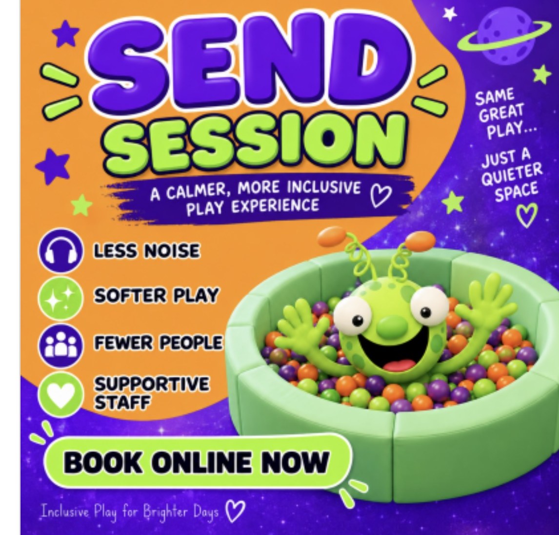 SEND Session: a calmer, more inclusive play experience